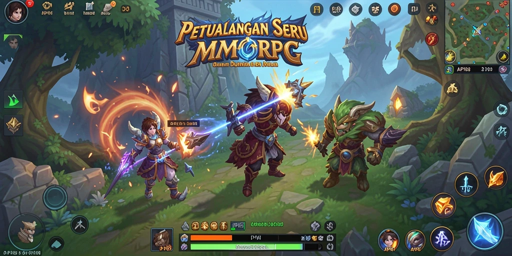 Tampilan gameplay seru di dunia fantasi API88.