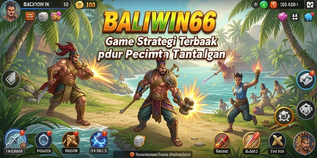 Screenshot gameplay BALIWIN66 yang menunjukkan aksi strategi intens.