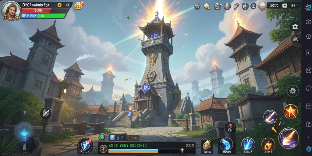 Gameplay menegangkan dengan menara pertahanan beragam.