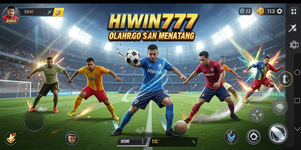 Screenshot permainan HIWIN777 yang menampilkan aksi olahraga seru.