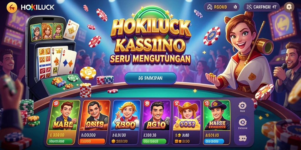 Tampilan menarik dari permainan Kasino HOKILUCK yang mengasyikkan.