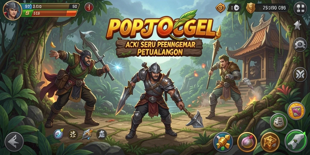 Tampilan aksi seru dalam game POPOTOGEL yang menantang.