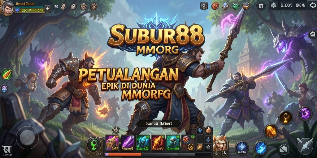 Tampilan menarik dari gameplay SUBUR88 di dunia MMORPG.