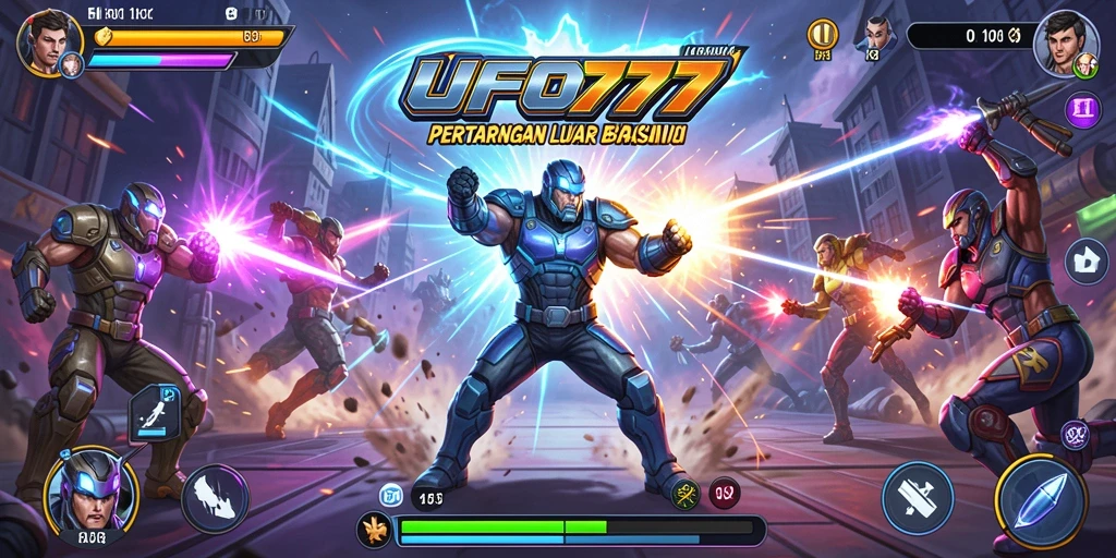 Screenshot gameplay UFO777 menampilkan aksi pertarungan yang intens dan menarik.
